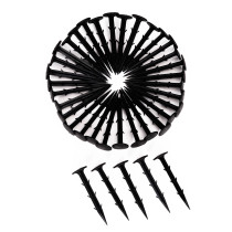 Agrowłóknina czarna agrotkanina UV 135g mata antychwastowa 0,8x100m kołki MulltiGarden