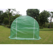 Szklarnia tunel ogrodowy foliowy 4x2,5x2 m 10 m² metalowy stelaż folia UV