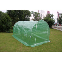 Szklarnia tunel ogrodowy foliowy 4x2,5x2 m 10 m² metalowy stelaż folia UV