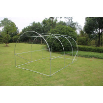 Szklarnia tunel ogrodowy foliowy 4x2,5x2 m 10 m² metalowy stelaż folia UV