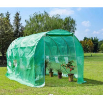 Szklarnia tunel ogrodowy foliowy 6x3x2 m 18 m² metalowy stelaż folia UV