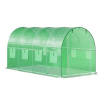 Szklarnia tunel ogrodowy foliowy 6x3x2 m 18 m² metalowy stelaż folia UV