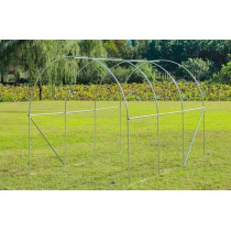 Szklarnia tunel ogrodowy foliowy 3x2x2 m 6 m² metalowy stelaż folia UV