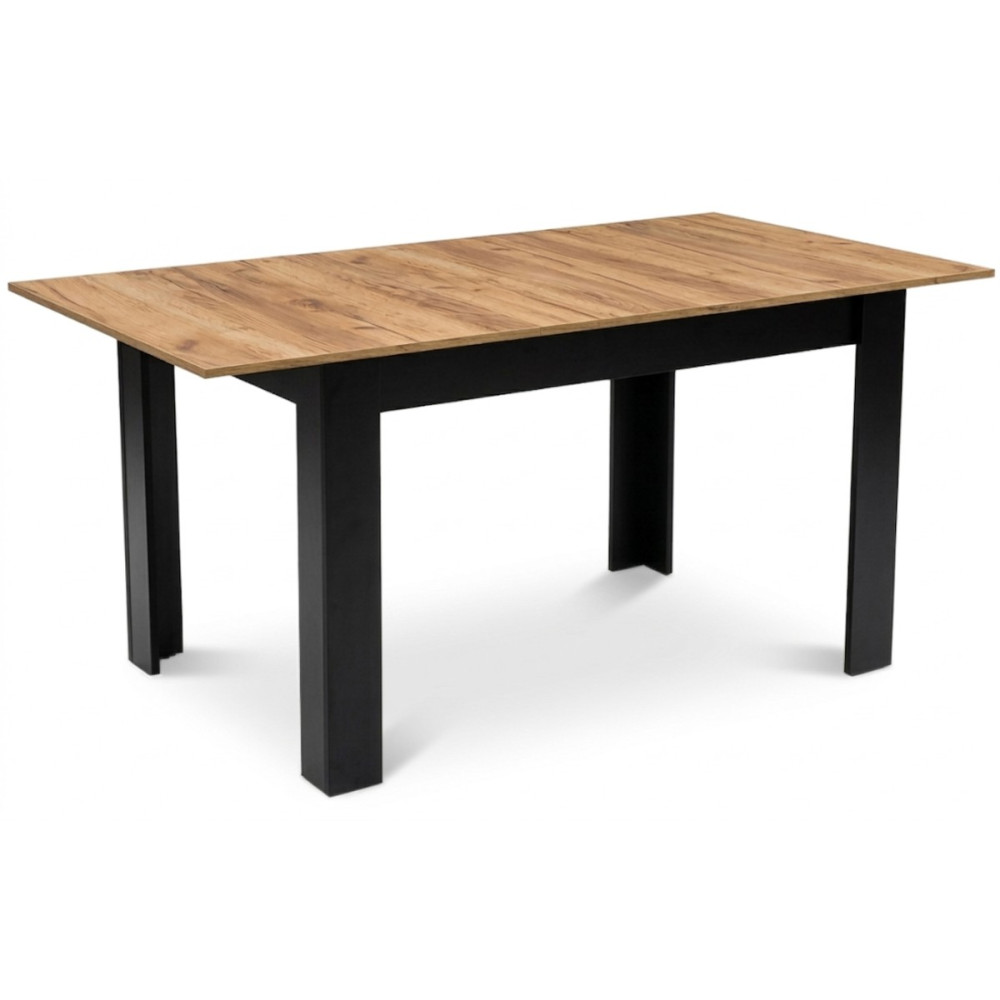 Stół rozkładany prostokątny 120-160x80 cm do kuchni jadalni dla 4-6 osób dąb craft