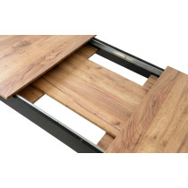 Stół rozkładany prostokątny 120-160x80 cm do kuchni jadalni dla 4-6 osób dąb craft