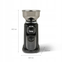 Młynek elektryczny żarnowy do kawy automatyczny 25 poziomów WEBBER CG6 180W