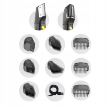 Trymer męski akumulatorowy 8w1 do twarzy i ciała trymer Webber BG-600