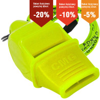 Gwizdek Fox 40 CMG Sonik Blast neonowy żółty ze sznurkiem			