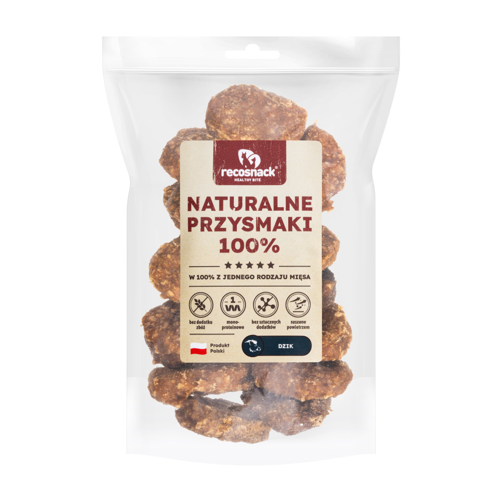 Recosnack BURGERY MINI (śr.ok.3 cm) DZIK