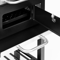 Grill węglowy ogrodowy z pokrywą regulacja rusztu termometr popielnik MultiGarden