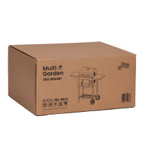 Grill węglowy ogrodowy z pokrywą regulacja rusztu termometr popielnik MultiGarden