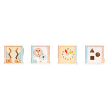 Drewniana kostka edukacyjna sorter klocki ECOTOYS