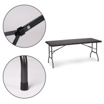 Stół cateringowy bankietowy ogrodowy składany 180 cm ratan ModernHome