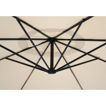 Parasol ogrodowy duży na wysięgniku składany 3,5 m beż MultiGarden