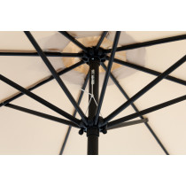 Parasol ogrodowy duży 3 m skośny łamany z korbą beż MultiGarden