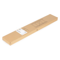 Regał drewniany szeroki nowoczesny LOFT 5 półek czarny ModernHome