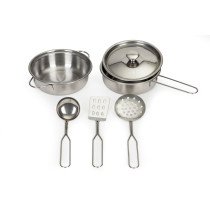 Drewniana kuchnia dla dzieci piekarnik palniki mikrofala akcesoria ECOTOYS