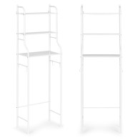 Wysoki regał WC łazienkowy nad sedes 3 półki aluminiowa konstrukcja