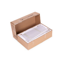 Szafka na buty z otwieranym siedziskiem 2 półki biała ModernHome