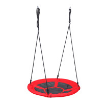 Huśtawka ogrodowa Bocianie Gniazdo XL, 100 cm, 150 kg, czerwona