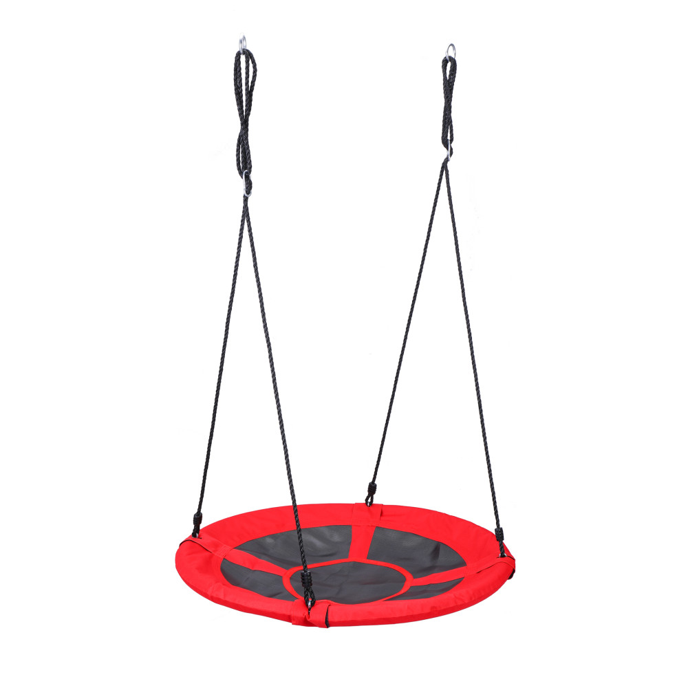 Huśtawka ogrodowa Bocianie Gniazdo XL, 100 cm, 150 kg, czerwona