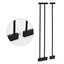 Bramka barierka zabezpieczająca 74-100 cm na schody i drzwi metal drewno dodatkowe panele