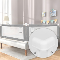 Barierka ochronna na łóżko 200 cm osłona zabezpieczenie dla dzieci ECOTOYS