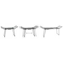 Suszarka na pranie odzież bieliznę stojąca rozsuwana balkonowa 27 metrów czarna