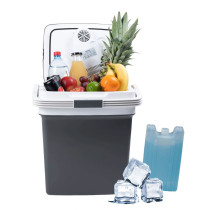 Lodówka turystyczna przenośna samochodowa 29L 220-240V DC12V funkcja grzania wkład gratis grafitowa
