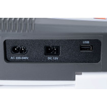 Lodówka turystyczna przenośna samochodowa 29L 220-240V DC12V funkcja grzania wkład gratis grafitowa