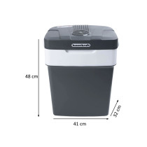 Lodówka turystyczna przenośna samochodowa 29L 220-240V DC12V funkcja grzania wkład gratis grafitowa