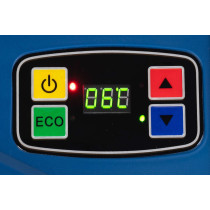 Lodówka turystyczna przenośna samochodowa 29L 220-240V DC12V funkcja grzania wkład gratis niebieska