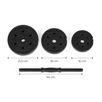 Hantle regulowane 2x10 kg zestaw do ćwiczeń 20 kg