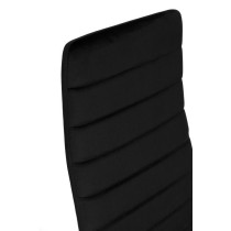 Krzesła z wyprofilowanym oparciem- VELVET CZARNE - 4 sztuki