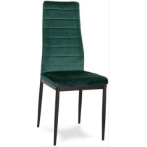 Krzesła z wyprofilowanym oparciem- VELVET ZIELONY - 4 sztuki